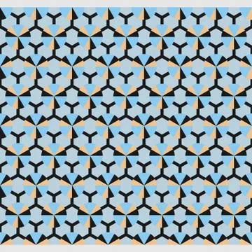 Bright color abstract geometric pattern, vector seamless Stock Illustration