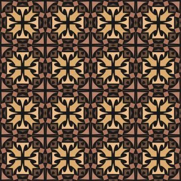 Bright color abstract geometric pattern, vector seamless 스톡 일러스트