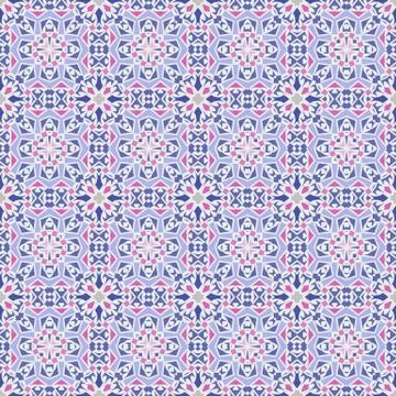 Bright color abstract geometric pattern, vector seamless Stockillustratie