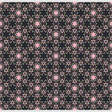 Bright color abstract geometric pattern, vector seamless Illustrazione stock