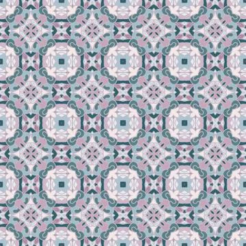 Bright color abstract geometric pattern, vector seamless Stock Illustration