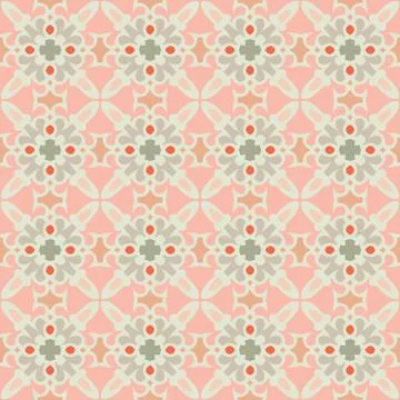 Bright color abstract geometric pattern, vector seamless Stockillustratie