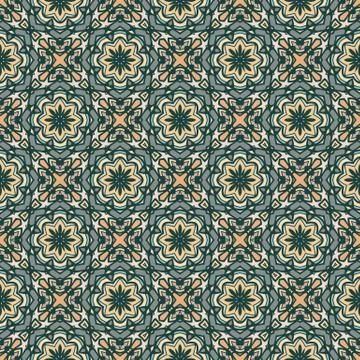 Bright color abstract geometric pattern, vector seamless Stock Illustration