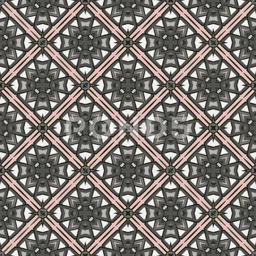 Bright color abstract geometric pattern, vector seamless Stock Illustration