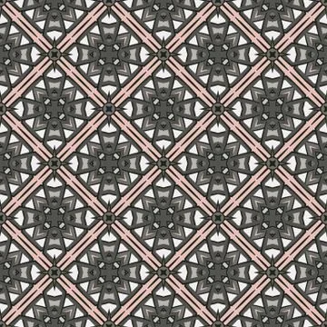 Bright color abstract geometric pattern, vector seamless 스톡 일러스트
