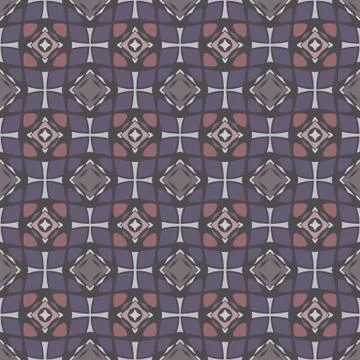 Bright color abstract geometric pattern, vector seamless Stock Illustration