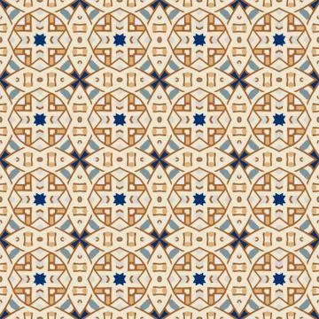 Bright color abstract geometric pattern, vector seamless Illustrazione stock
