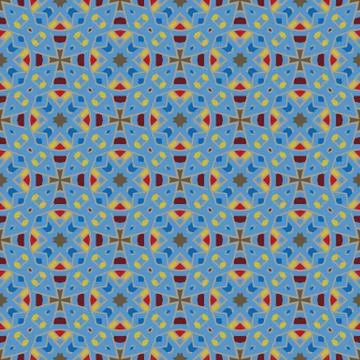 Bright color abstract geometric pattern, vector seamless Illustrazione stock