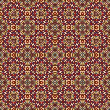 Bright color abstract geometric pattern, vector seamless Illustrazione stock