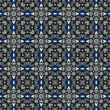 Bright color abstract geometric pattern, vector seamless Illustrazione stock