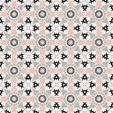 Bright color abstract geometric pattern, vector seamless Stock Illustration