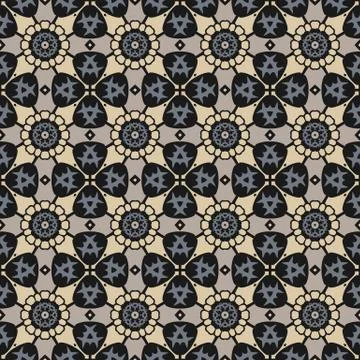 Bright color abstract geometric pattern, vector seamless Ilustración de archivo