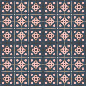 Bright color abstract geometric pattern, vector seamless Stock Illustration