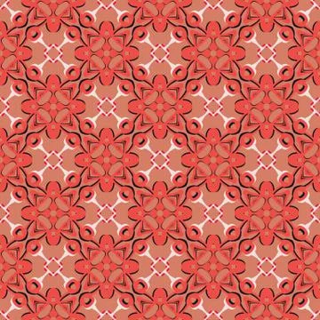 Bright color abstract geometric pattern, vector seamless Stock Illustration