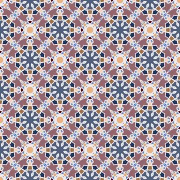 Bright color abstract geometric pattern, vector seamless 스톡 일러스트