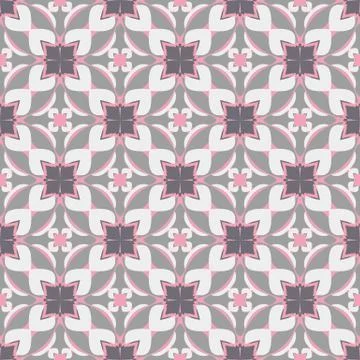 Bright color abstract geometric pattern, vector seamless 库存插图