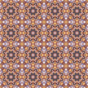 Bright color abstract geometric pattern, vector seamless Stock Illustration