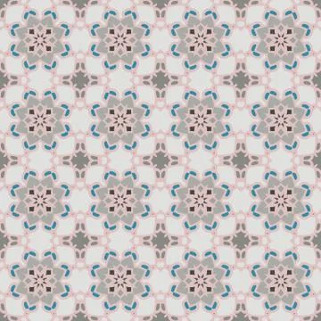 Bright color abstract geometric pattern, vector seamless Stock Illustration