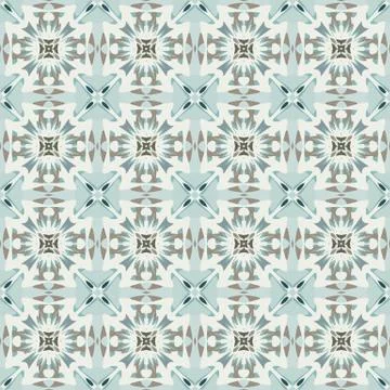 Bright color abstract geometric pattern, vector seamless Illustrazione stock