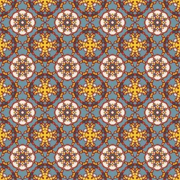 Bright color abstract geometric pattern, vector seamless Illustrazione stock