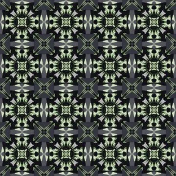 Bright color abstract geometric pattern, vector seamless Illustrazione stock