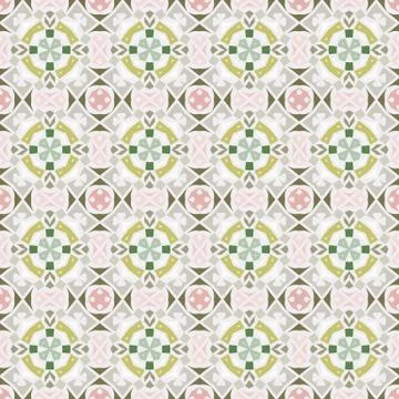 Bright color abstract geometric pattern, vector seamless Illustrazione stock
