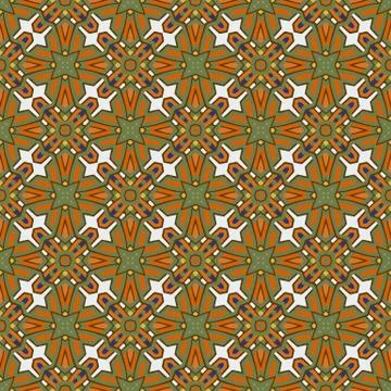 Bright color abstract geometric pattern, vector seamless 스톡 일러스트