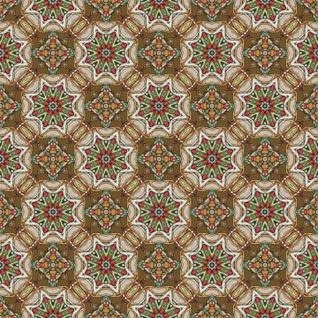Bright color abstract geometric pattern, vector seamless Illustrazione stock