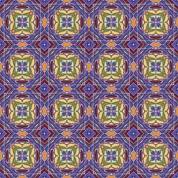 Bright color abstract geometric pattern, vector seamless 스톡 일러스트