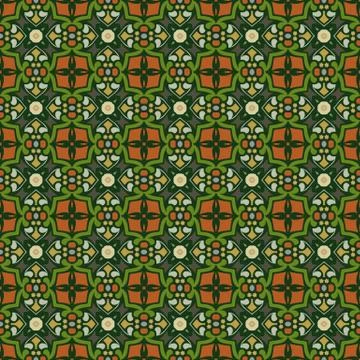 Bright color abstract geometric pattern, vector seamless Stock Illustration