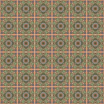 Bright color abstract geometric pattern, vector seamless Illustrazione stock