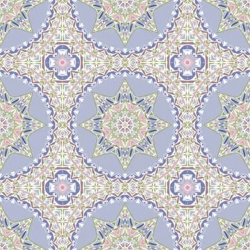 Bright color abstract geometric pattern, vector seamless Ilustración de archivo