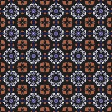 Bright color abstract geometric pattern, vector seamless 스톡 일러스트