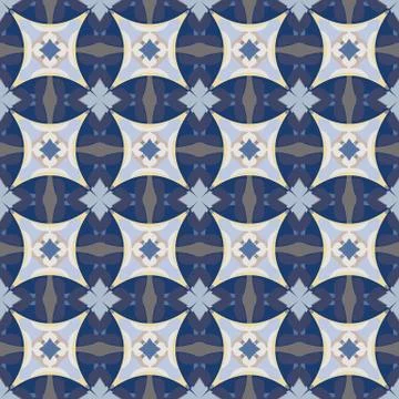 Bright color abstract geometric pattern, vector seamless Illustrazione stock