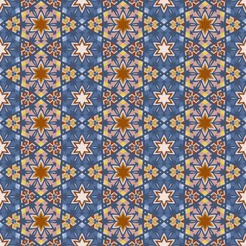 Bright color abstract geometric pattern, vector seamless 스톡 일러스트