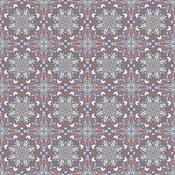 Bright color abstract geometric pattern, vector seamless Stock Illustration