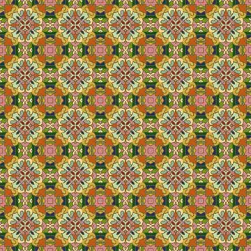 Bright color abstract geometric pattern, vector seamless Stock Illustration