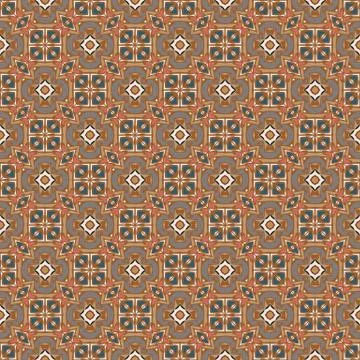 Bright color abstract geometric pattern, vector seamless Stock Illustration