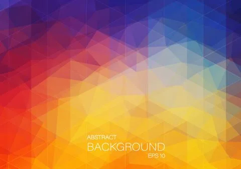 Bright color background with triangle shapes Stock Illustration