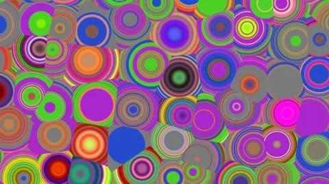 Bright color circles Stock Footage 8841733