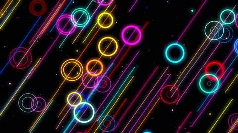 Bright Color Circles Stock Footage 60030098