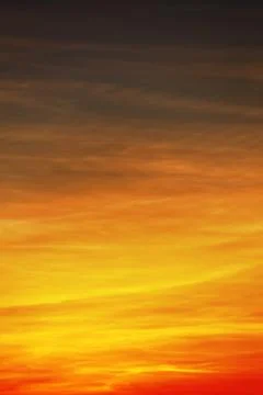 Bright color clouds at sunset Stock Photos