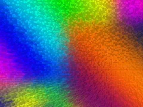 Bright color gradient background Extrusion Stock Photos