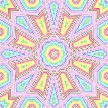 Bright color lines concentric pattern Stock Illustration