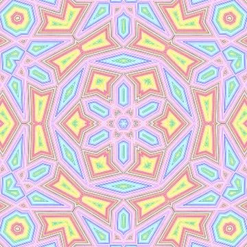 Bright color lines concentric pattern Stock Illustration