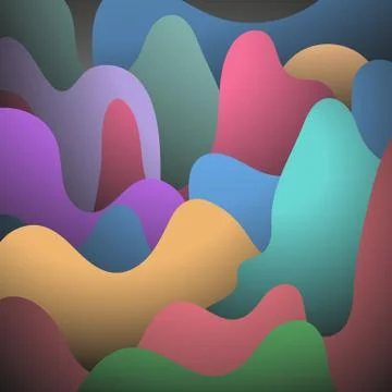 Bright color pattern, colorful design with overlapping shapes forming abstract 스톡 일러스트
