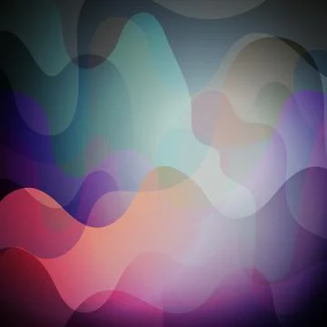 Bright color pattern, colorful design with overlapping shapes forming abstract Stockillustratie
