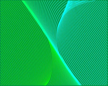 Bright color pattern green blue grid lines on a green background. Stock Illustration