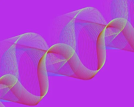 Bright color pattern green red yellow blue grid lines on a purple background. Stock Illustration