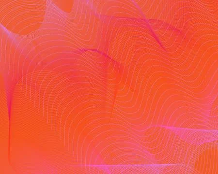 Bright color pattern pink grid lines on a orange background. Stock Illustration